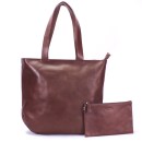 Paijem Oval Tote Bag - Dark Brown