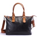 Zara Sara New Satchel Bag - Black - cognac