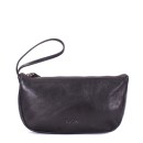 Leather Pouch Beauty Case - Black