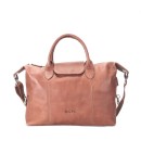 Tania S Satchel Bag - Cognac