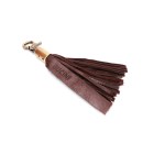 BUCINI Key Chain Pompom Big - Dark Brown