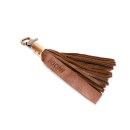 BUCINI Key Chain Pompom Big - Cognac