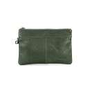 Kali Leather Pouch - Green
