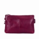 Leather Pouch Banae - Burgundy