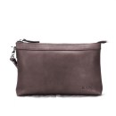 Nagari Leather Clutch - Dark Coffee