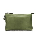 Nagari Leather Clutch - Green