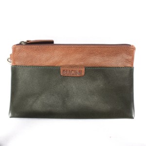 Pouch Ani Green Cognac