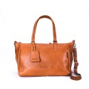 Fatimah S Satchel Bag - Cognac