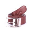 Leather Belt 3.8 - Dark Brown