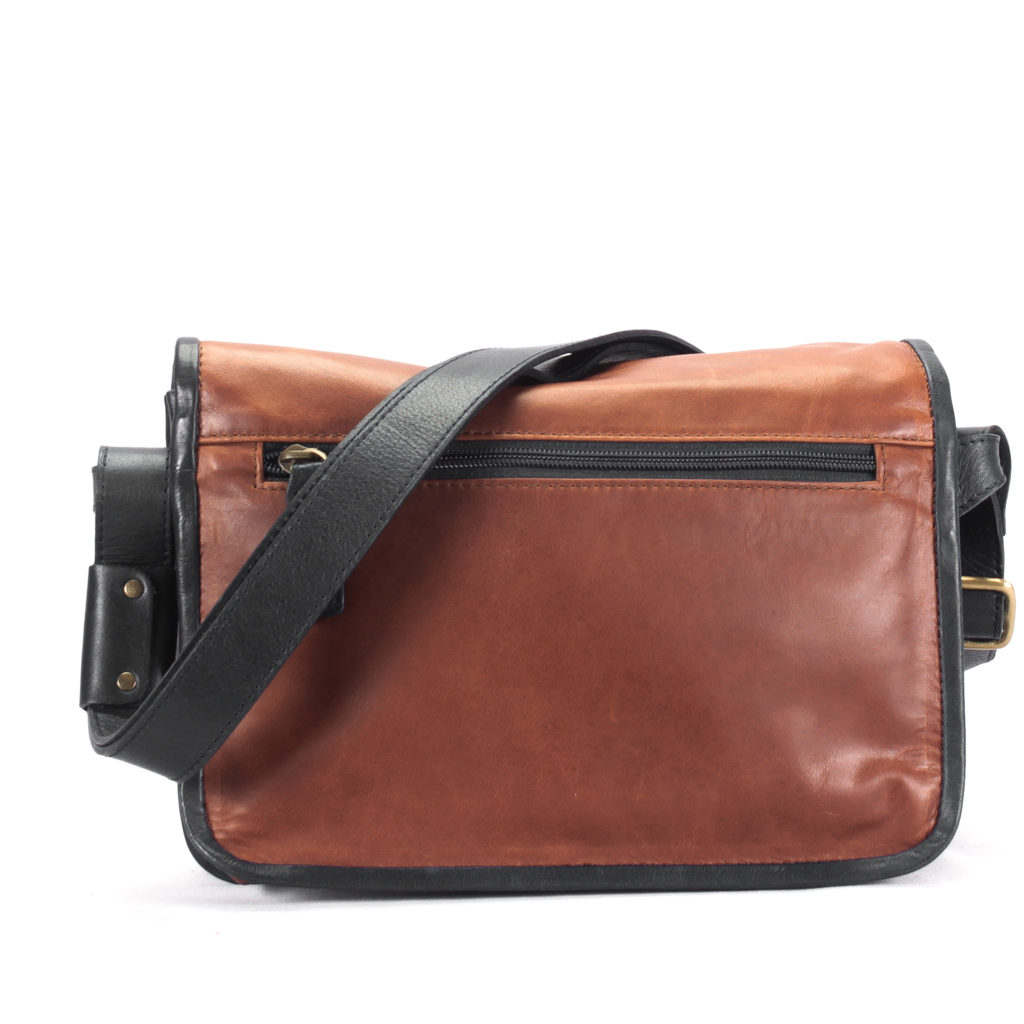 Mantili Cognac - Black Crossbody Bag - Image 3