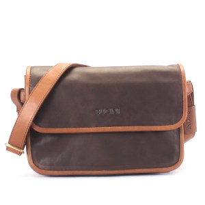 Mantili Dark Brown - Cognac Crossbody Bag