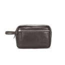 Opu Leather Clutch - Dark Coffee