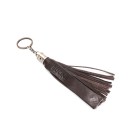 BUCINI Key Chain Pompom Small - Dark Coffee