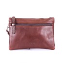 Opak Brown Goat Leather Pouch - Dark Brown
