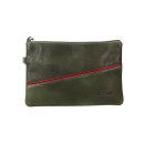 Leather Pouch Wadas - Green