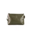 Leather Clutch Uni Modif - Green